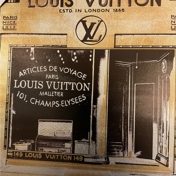 Louis Vuitton New Art stretched over wood frame - Picture 2 of 2